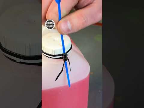 Life Hack with a Zip Tie and a Plastic Canister! #lifehacks #tips