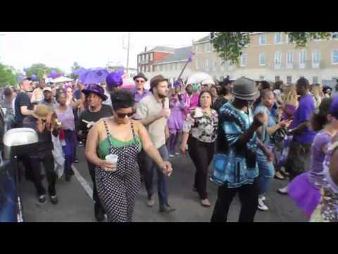 Prince ‘Purple Rain Day’ second line parade in New Orleans