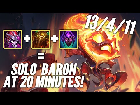 SEASON 11 AMUMU CAN SOLO BARON AT 20 MINUTES? 1v9ing AS AMUMU AGAINST SNEAKY - League Of Legends