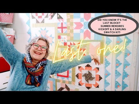 Did you know it’s the last block Wed? NEW Summer memoires KICKOFF and a darling swatch kit!