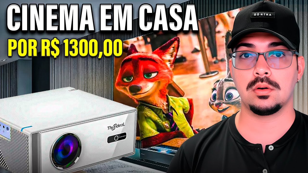 O MONSTRO CHEGOU! 🚀 Thundeal TD95W: 1300 ANSI e Ótica Selada!