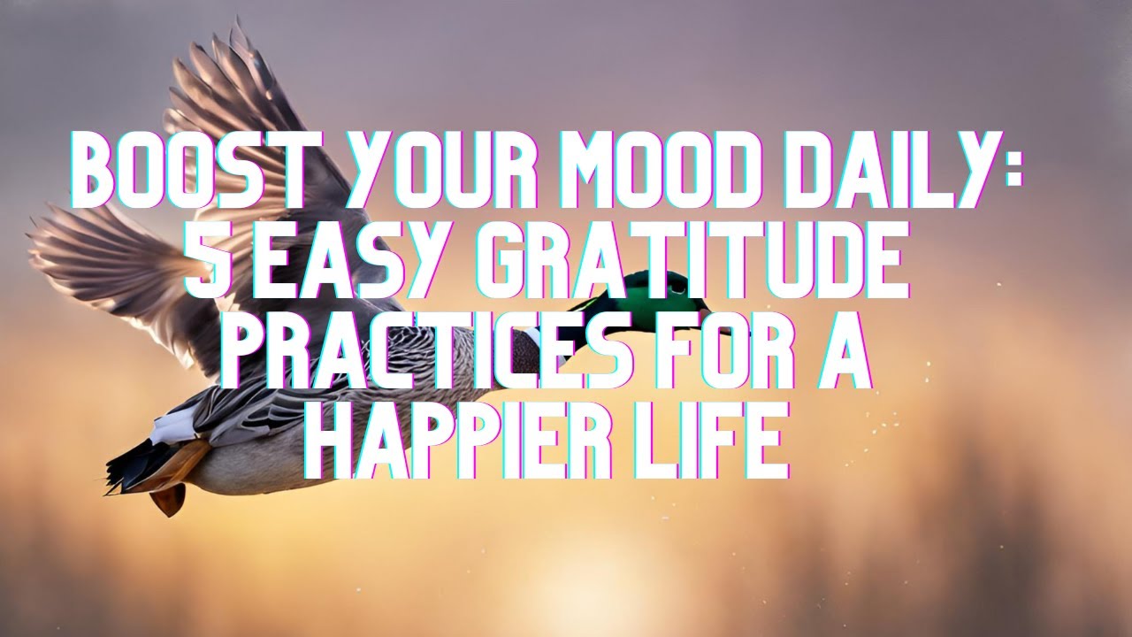Boost Your Mood Daily: 5 Easy Gratitude Practices for a Happier Life
