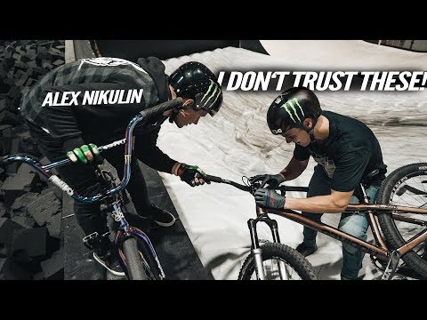 MTB AIRBAG TRAINING!! MY BRAKE STOPPED WORKING IN A TRIPLE TAILWHIP!!