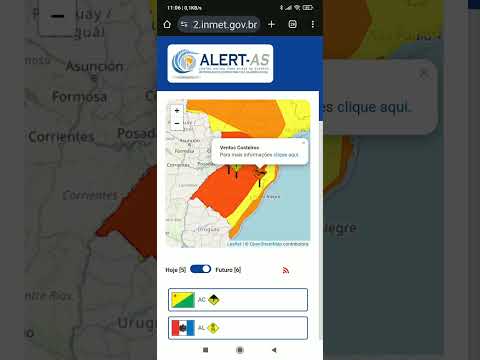 URGENTE CICLONE COM ALERTA VERMELHO RIO GRANDE DO SUL SANTA CATARINA E PARANÁ 