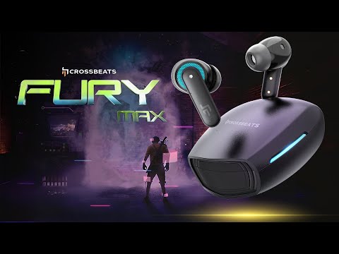 CrossBeats Fury Max Gaming TWS|100hr Playtime|RGB Lights|30ms Low