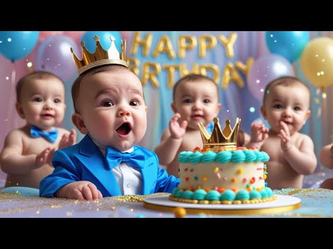 Happy Birthday Song | Cute Baby Dance Party! 🎉 | Fun Birthday Song for Kids | LOLY KIDS V9