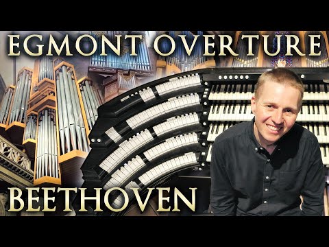 4 Pipe Organs, 10,000 Pipes in 1 Cathedral! BEETHOVEN - EGMONT OVERTURE  - JONATHAN SCOTT - FREIBURG