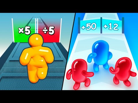 Tall Man Run | Join Blob Clash 3D / All Level Gameplay: Android,iOS