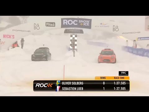 Loeb vs Solberg With Identical Times | Race Of Champions 2022