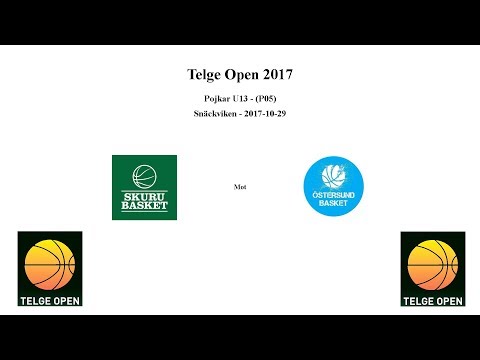 Skuru Basket (P05) mot Östersund Basket - Telge Open - 2017-10-29