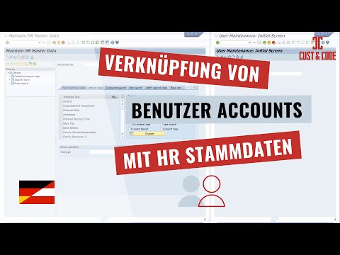 Verknüpfung von SAP Benutzeraccounts mit HR Stammdaten [deutsch]