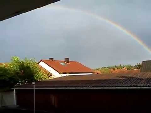 Regenbogen über Würzburg-Lengfeld
