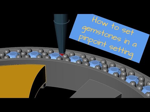 How to set tiny stones is a pinpoint setting
