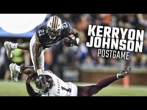 Auburn running back Kerryon Johnson recaps 3 touchdowns against Mississippi State