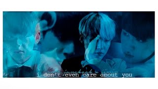 'bts // i don't even care about you.