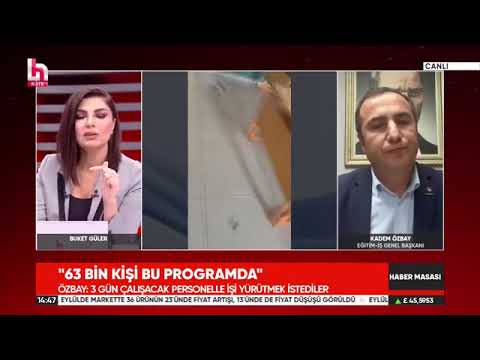 Genel Başkanımız Kadem Özbay, Halk Tv`de yayınlanan Haber Masası programında Buket Güler`in  canlı yayın konuğu oldu. 01/10/2024 | EĞİTİM İŞ