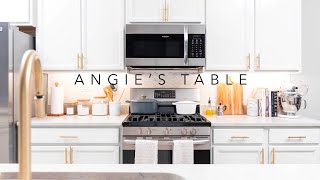 White with Gold Kitchen Design and Renovation | Home Decor | Interior Design