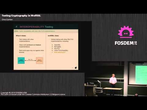 FOSDEM 2016 - H1309 - Testing Cryptography In Wolfssl