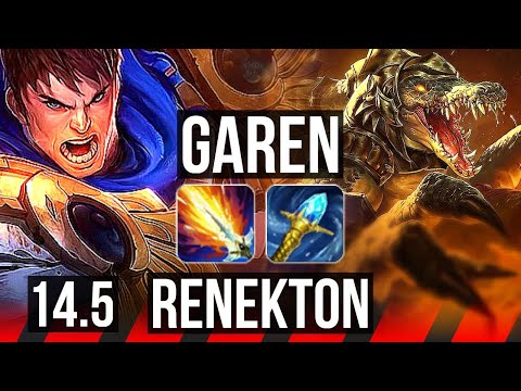 GAREN vs RENEKTON (TOP) | Legendary, 600+ games | EUW Master | 14.5