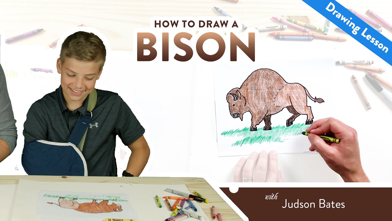 How to Draw a Bison | Keilen Corner Drawing Lesson