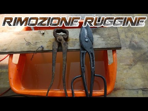 Rimuovere la ruggine Fai Da Te (Elettrolisi)