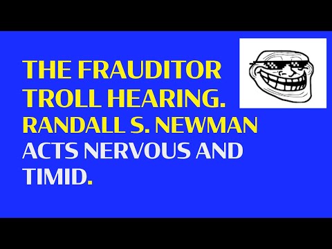 The DMA Frauditor Troll Lawsuit.  Attorney Randall S. Newman Shows His Face And Acts Nervous & Timid