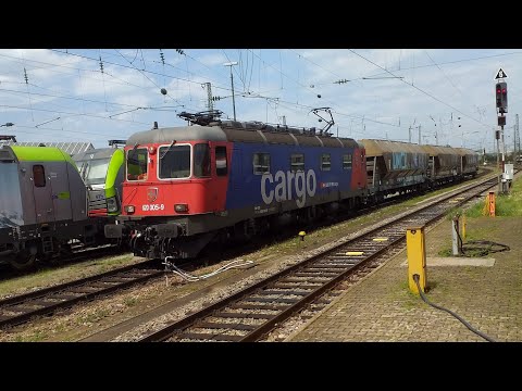 Zugverkehr in Basel Badischer Bahnhof[1] (August 2020)