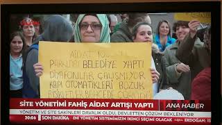 Beylikdüzü Ekşioğlu Şelala Evleri Site Yönetimi protestosu. ulusal tv ve vatan p