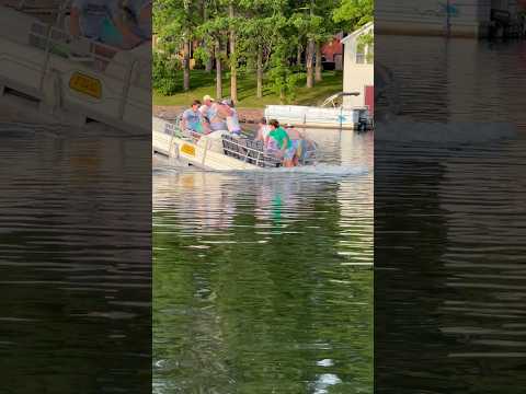 Pontoon almost gets sunk#shorts