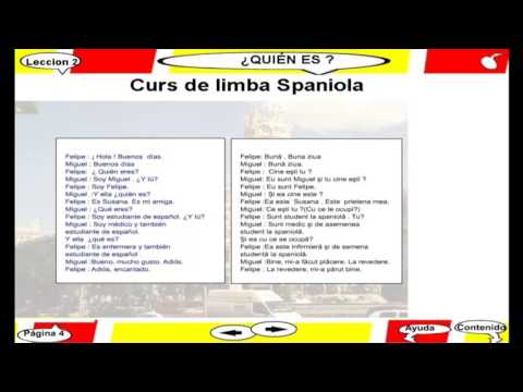 Curs video de limba Spaniola - Lectia 2