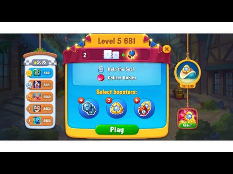 Fishdom, level 5681 help the seal