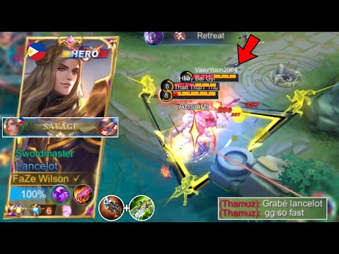 SMOOTH SAVAGE!! | ULTRA FAST HAND SAVAGE COMBO + NEW LANCELOT BUILD FOR ONE SHOT!🔥 ( please try!)