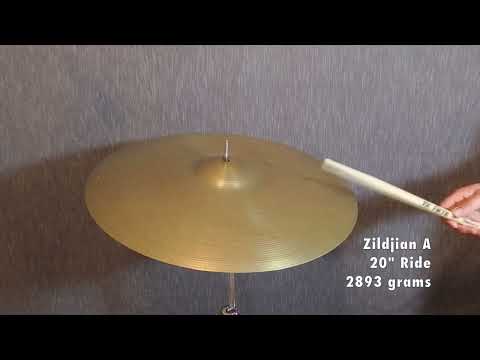 Zildjian 20 inch A Ride Cymbal 2796 grams -DEMO VIDEO image 6