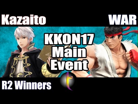 KKON17 Main Event: SSB Wii U - WR2 - Kazaito vs WAR