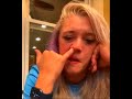 Hot Beautiful Girl Picking Her Nose
