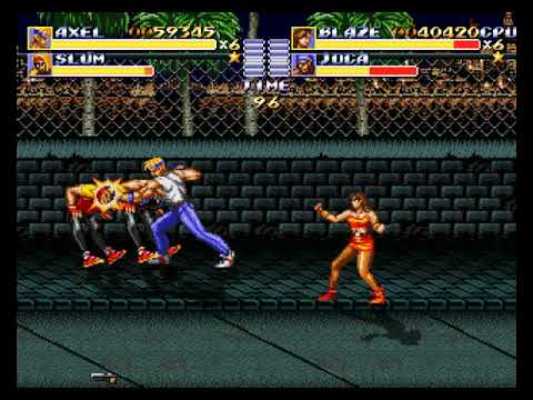 Streets of Rage Remake v5.1 SOR1 Route Longplay Complete + Ending