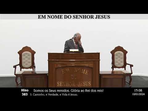 Hino 383 - Cristo é a Estrela (Culto Online CCB Brás)