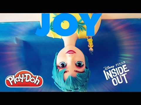 JOY INSIDE OUT COSTUME WITH PLAY DOH FROM ELSA HEAD HAIR STYLING FROZEN DISNEY MAKEUP TUTORIAL