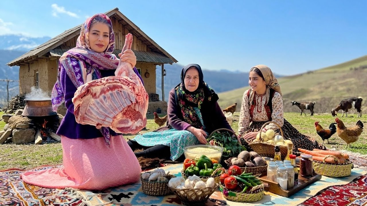 Village & Nomadic Life in Northern Iran | Simple and Peaceful Rural Living