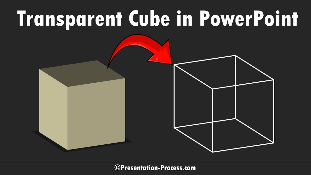 How to create Transparent Cube in PowerPoint