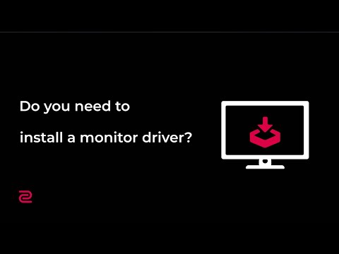 Do you need to install the monitor driver in XL series?