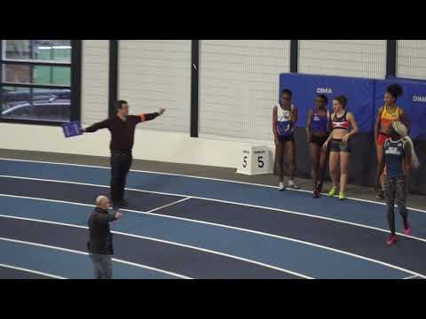 7''71: BITOR Audrey - 60m SEF  (SERIE 4) - Championnat IDF ES-SE en salle - EAUBONNE, 3/02/2019