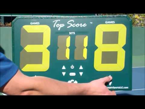 TopScore Demo - please note the flicker is due to videotaping and not visible in real life