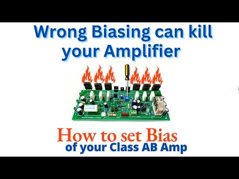How to set bias current of  a class AB amplifier