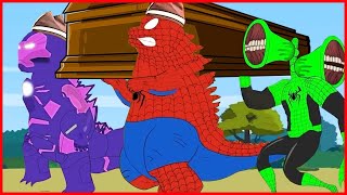 Baby Spider Godzilla & Baby Hulk & Baby Iron Godzilla VS Spider Siren - Coffin Dance Song Meme Cover