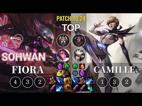 KT SoHwan Fiora vs Camille Top - KR Patch 10.24