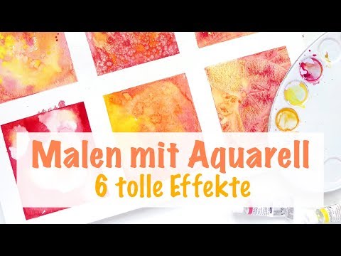 Malen mit Aquarell - 6 tolle Effekte für Hintergründe