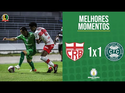 CRB 1 X 1 CORITIBA - SÉRIE B - MELHORES MOMENTOS - 32ª RODADA