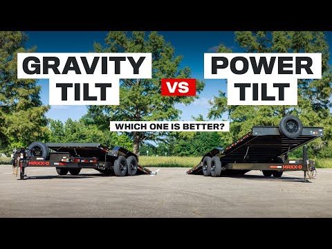 Gravity Tilt vs Power Tilt Trailer | It's not what you think! G8X vs T8X Tilt Trailer Comparison