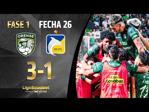 FULL RECAP: ORENSE 3-1 DELFÍN | ECUABET LEAGUE SERIE A - MATCHDAY 26